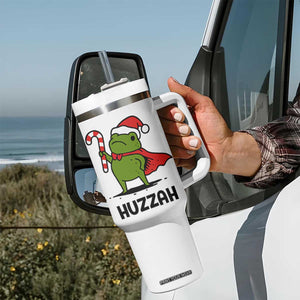Funny Christmas Huzzah Frog Knight Meme Quote Tumbler With Handle TS11 Print Your Wear