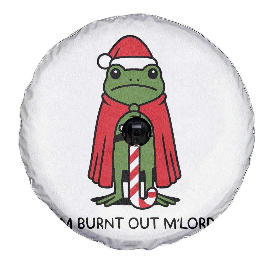 Funny Christmas Frog Knight Spare Tire Cover I Am Burnt Out M Lord Medieval Meme TS11 Print Your Wear