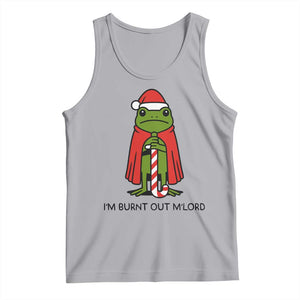 Funny Christmas Frog Knight Tank Top I Am Burnt Out M Lord Medieval Meme TS11 Athletic Heather Print Your Wear