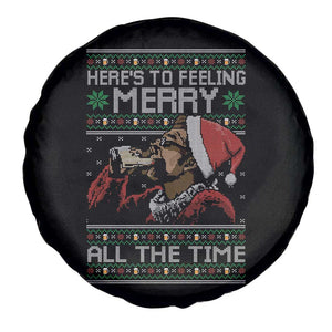 Here To Feeling Merry All The Time Christmas Spare Tire Cover Funny Xmas Comedy Movie TS11 Print Your Wear