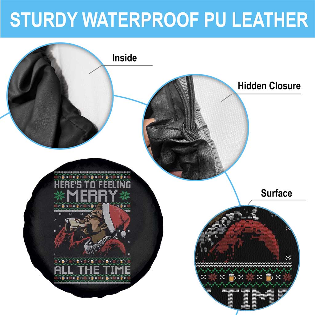 Here To Feeling Merry All The Time Christmas Spare Tire Cover Funny Xmas Comedy Movie TS11 Print Your Wear