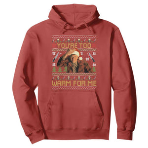 Ed Gein Christmas Hoodie Funny You Are Too Warm For Me Xmas Serial Killer TS11 Red Print Your Wear