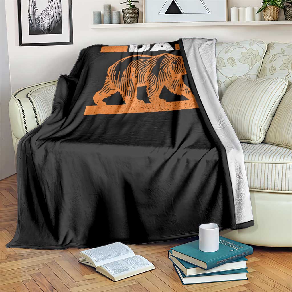 Bear Lover Throw Blanket Funny Wildlife Orange Bear Walking TS11 Print Your Wear