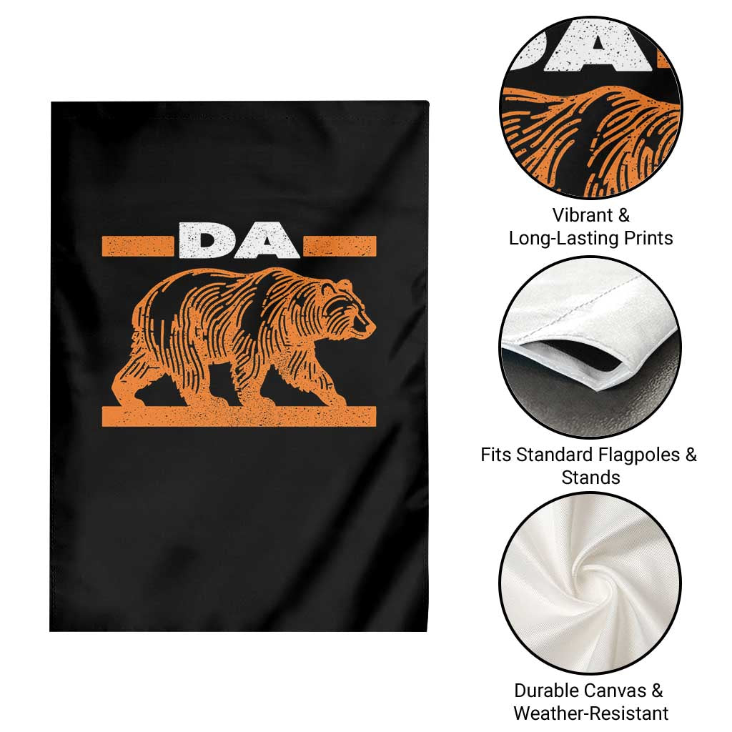Bear Lover Garden Flag Funny Wildlife Orange Bear Walking TS11 Print Your Wear