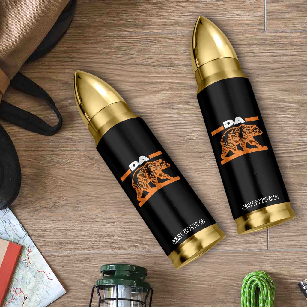 Bear Lover Bullet Tumbler Funny Wildlife Orange Bear Walking TS11 Print Your Wear