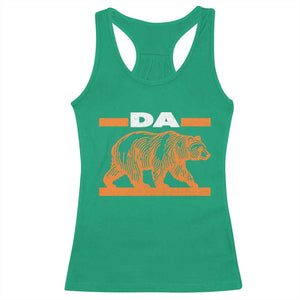 Bear Lover Racerback Tank Top Funny Wildlife Orange Bear Walking TS11 Irish Green Print Your Wear