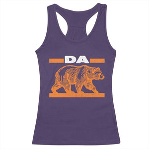 Bear Lover Racerback Tank Top Funny Wildlife Orange Bear Walking TS11 Purple Print Your Wear
