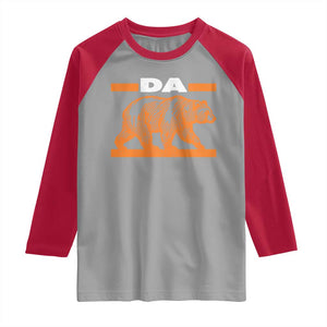 Bear Lover Raglan Shirt Funny Wildlife Orange Bear Walking TS11 Sport Gray Red Print Your Wear