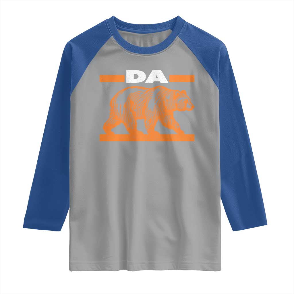 Bear Lover Raglan Shirt Funny Wildlife Orange Bear Walking TS11 Sport Gray Royal Print Your Wear