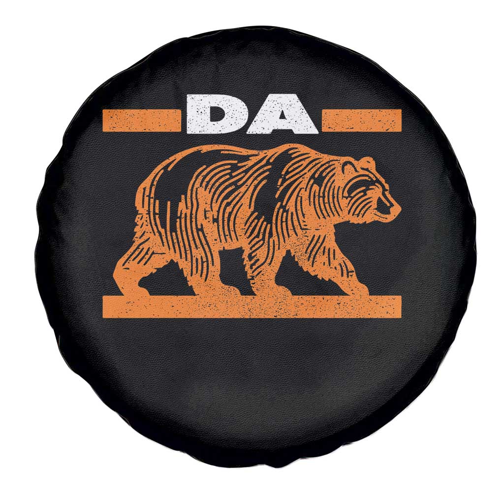 Bear Lover Spare Tire Cover Funny Wildlife Orange Bear Walking TS11 Print Your Wear