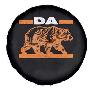 Bear Lover Spare Tire Cover Funny Wildlife Orange Bear Walking TS11 Print Your Wear