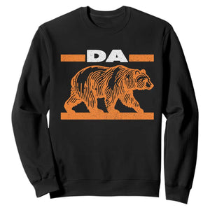 Bear Lover Sweatshirt Funny Wildlife Orange Bear Walking - Print Your Wear