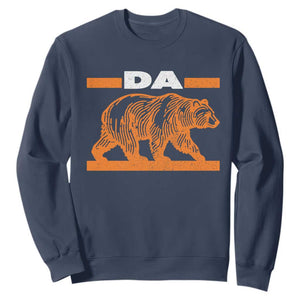 Bear Lover Sweatshirt Funny Wildlife Orange Bear Walking - Print Your Wear
