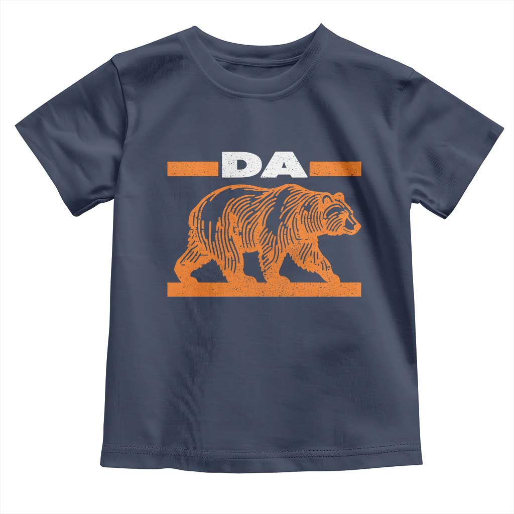Bear Lover Toddler T Shirt Funny Wildlife Orange Bear Walking TS11 Navy Print Your Wear