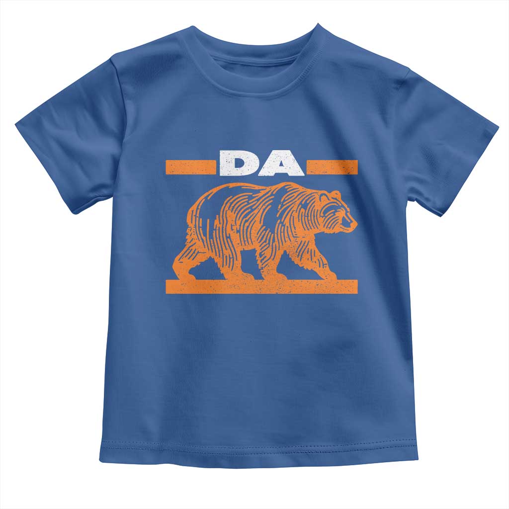 Bear Lover Toddler T Shirt Funny Wildlife Orange Bear Walking TS11 Royal Blue Print Your Wear