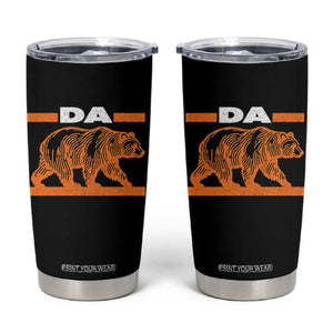 Bear Lover Tumbler Cup Funny Wildlife Orange Bear Walking TS11 Black Print Your Wear