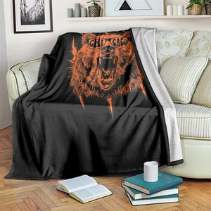 Wildlife Grizzly Bear Chicago Lover Throw Blanket TS11 Print Your Wear