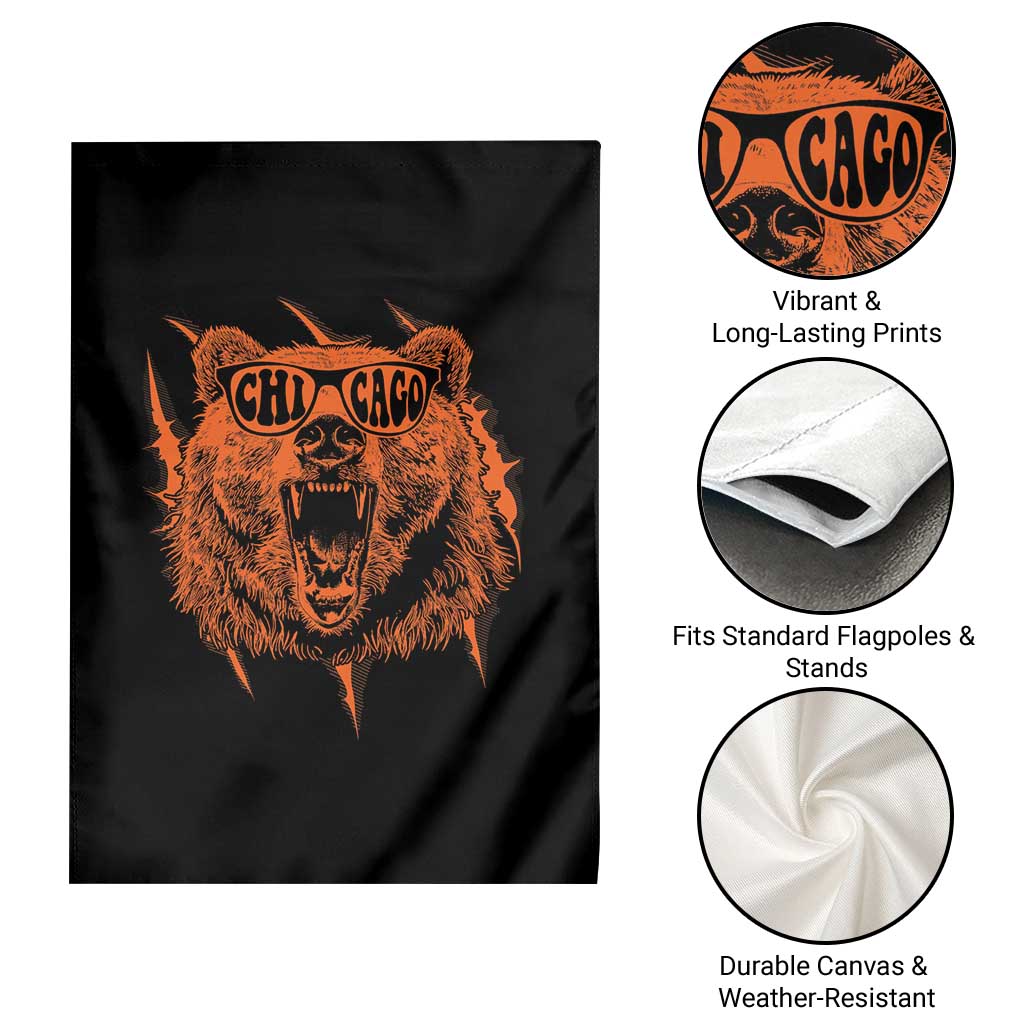 Wildlife Grizzly Bear Chicago Lover Garden Flag TS11 Print Your Wear