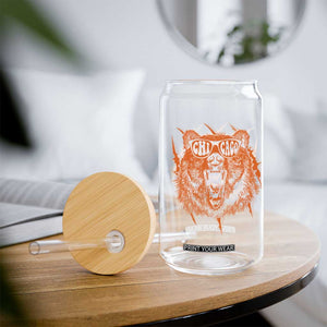 Wildlife Grizzly Bear Chicago Lover Glass Can TS11 Print Your Wear