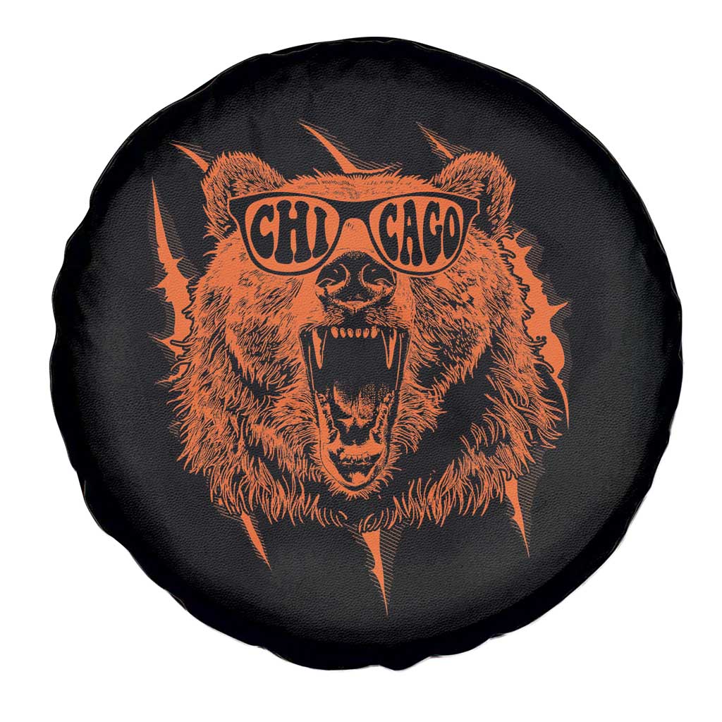 Wildlife Grizzly Bear Chicago Lover Spare Tire Cover TS11 Print Your Wear