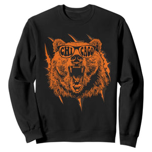 Wildlife Grizzly Bear Chicago Lover Sweatshirt TS11 Black Print Your Wear