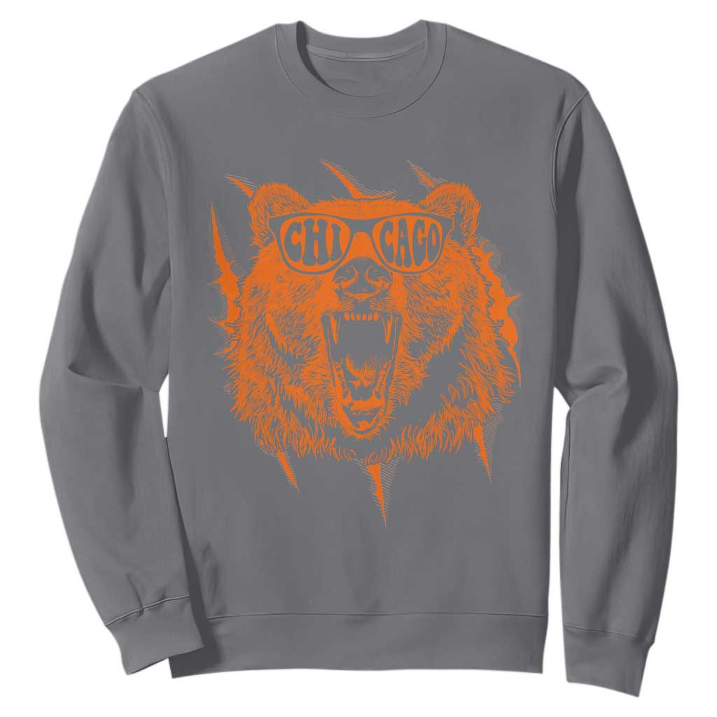 Wildlife Grizzly Bear Chicago Lover Sweatshirt - Print Your Wear