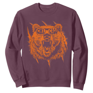 Wildlife Grizzly Bear Chicago Lover Sweatshirt - Print Your Wear