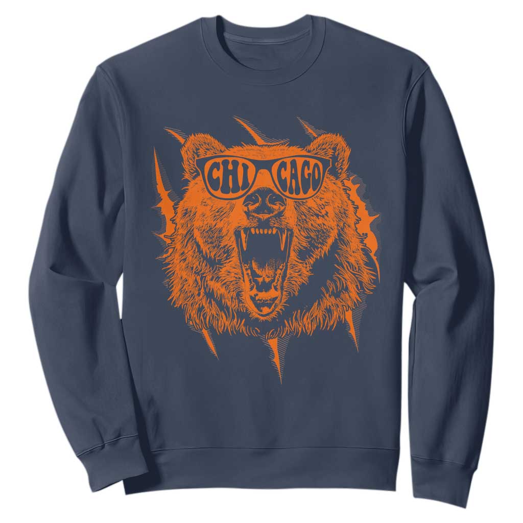 Wildlife Grizzly Bear Chicago Lover Sweatshirt - Print Your Wear