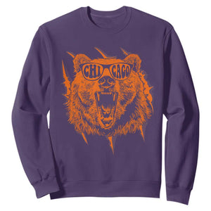 Wildlife Grizzly Bear Chicago Lover Sweatshirt - Print Your Wear