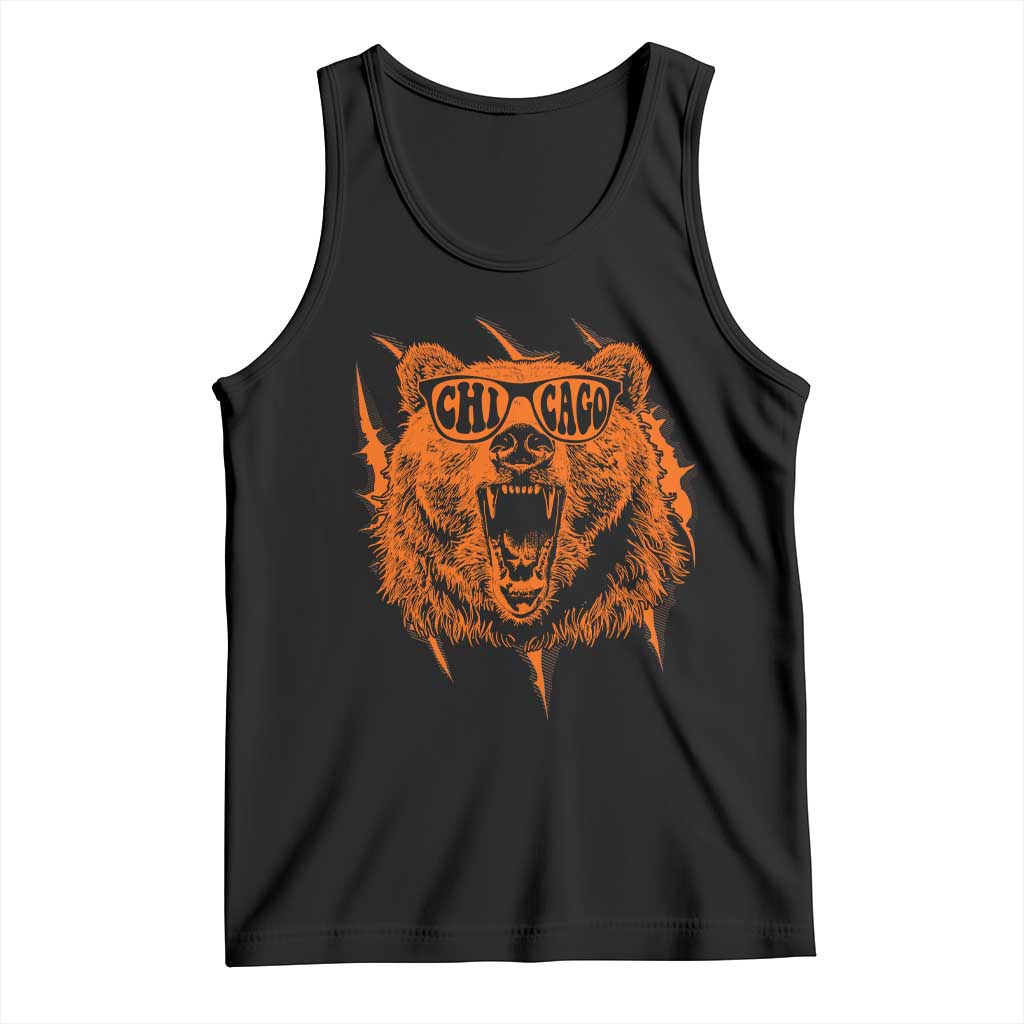 Wildlife Grizzly Bear Chicago Lover Tank Top TS11 Black Print Your Wear