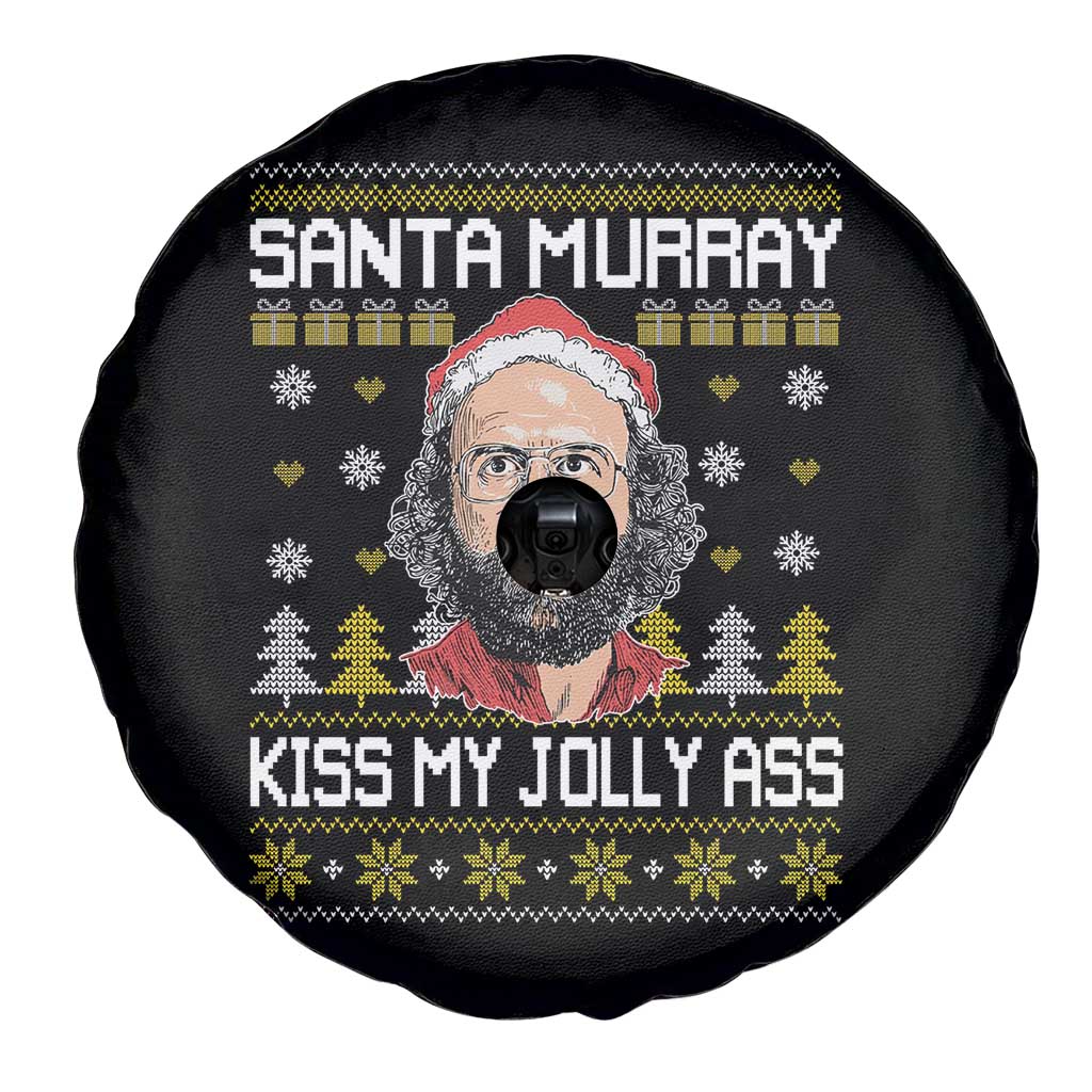 Funny Stranger Murray Christmas Spare Tire Cover Santa Murray Kiss My Jolly Ass TS11 Print Your Wear
