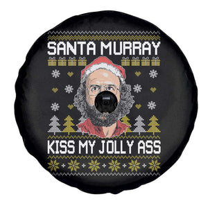 Funny Stranger Murray Christmas Spare Tire Cover Santa Murray Kiss My Jolly Ass TS11 Print Your Wear