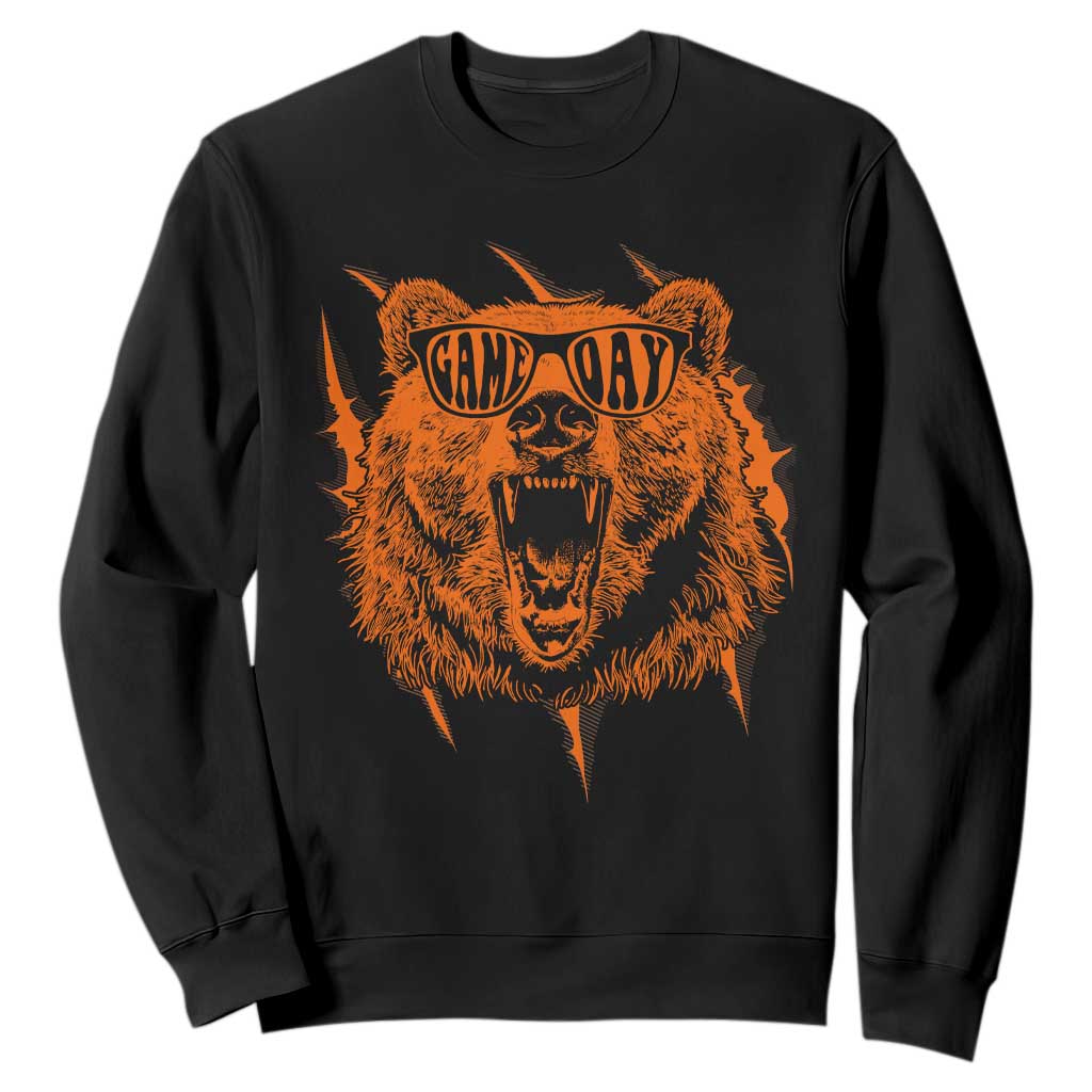 Funny Grizzly Bear Sport Fan Game Day Sweatshirt TS11 Black Print Your Wear