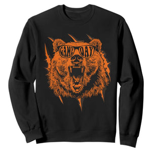 Funny Grizzly Bear Sport Fan Game Day Sweatshirt TS11 Black Print Your Wear