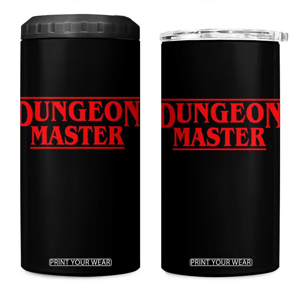 Funny Dungeon Master 4 in 1 Can Cooler Tumbler RPG Gamer D20 Tabletop Gaming TS11 One Size: 16 oz Black Print Your Wear