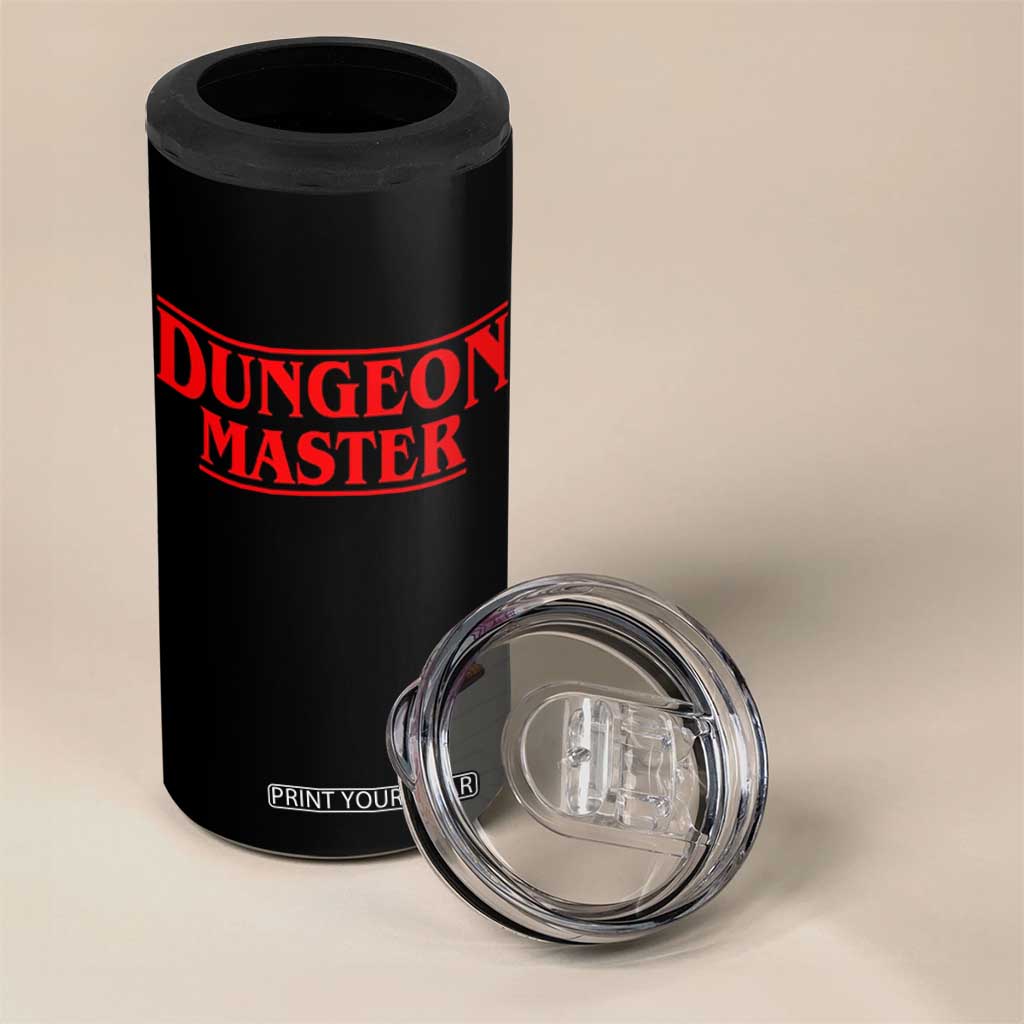 Funny Dungeon Master 4 in 1 Can Cooler Tumbler RPG Gamer D20 Tabletop Gaming TS11 Print Your Wear
