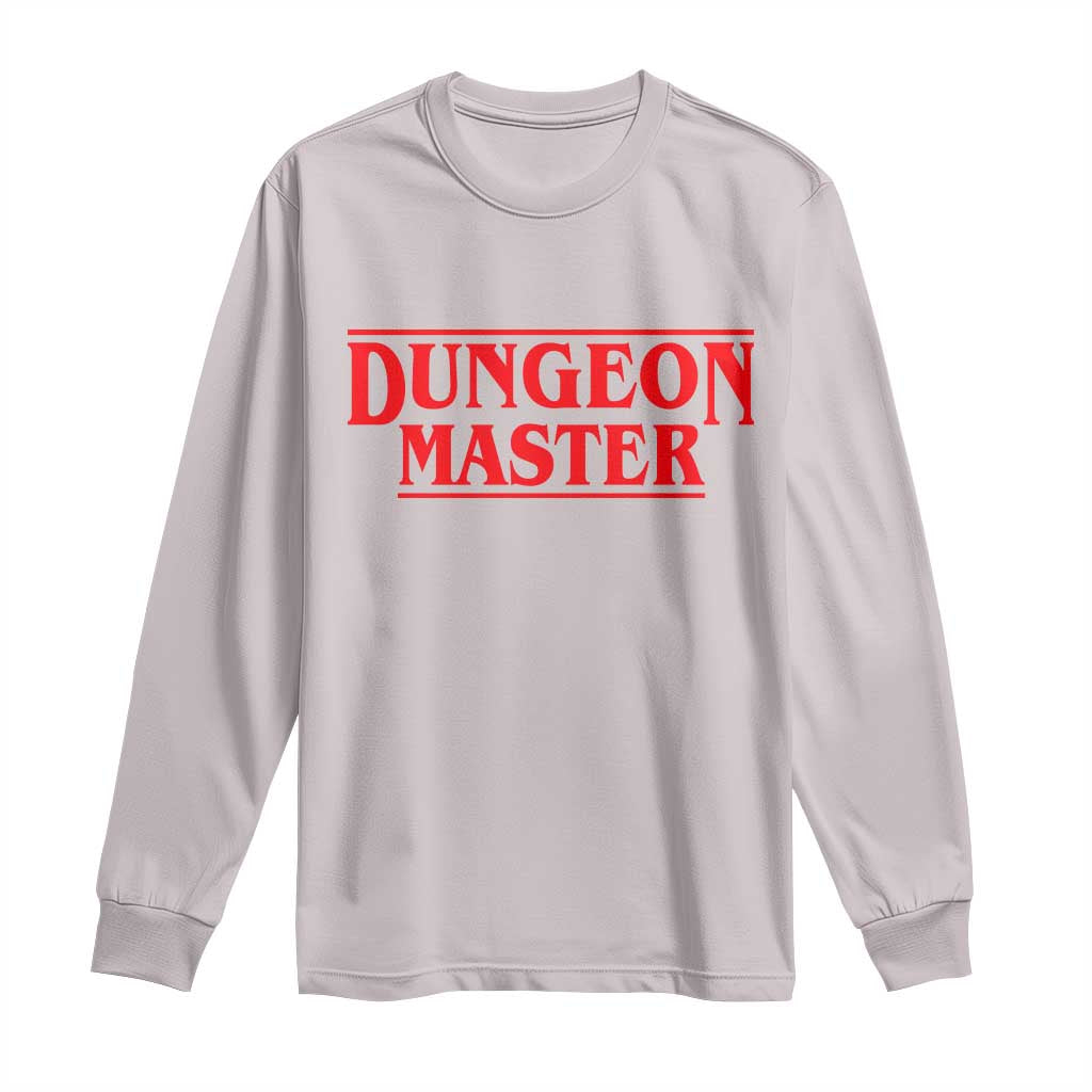 Funny Dungeon Master Long Sleeve Shirt RPG Gamer D20 Tabletop Gaming TS11 Ice Gray Print Your Wear