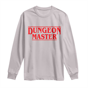 Funny Dungeon Master Long Sleeve Shirt RPG Gamer D20 Tabletop Gaming TS11 Ice Gray Print Your Wear