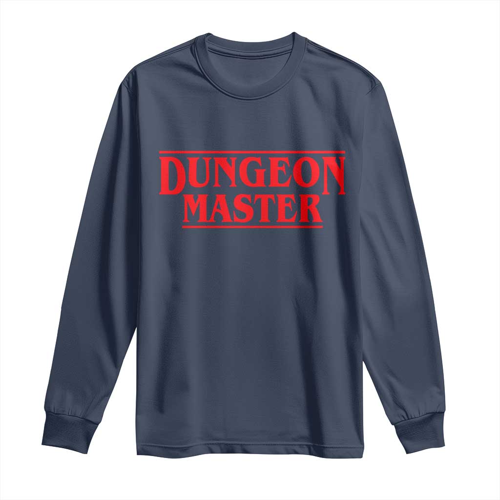 Funny Dungeon Master Long Sleeve Shirt RPG Gamer D20 Tabletop Gaming TS11 Navy Print Your Wear
