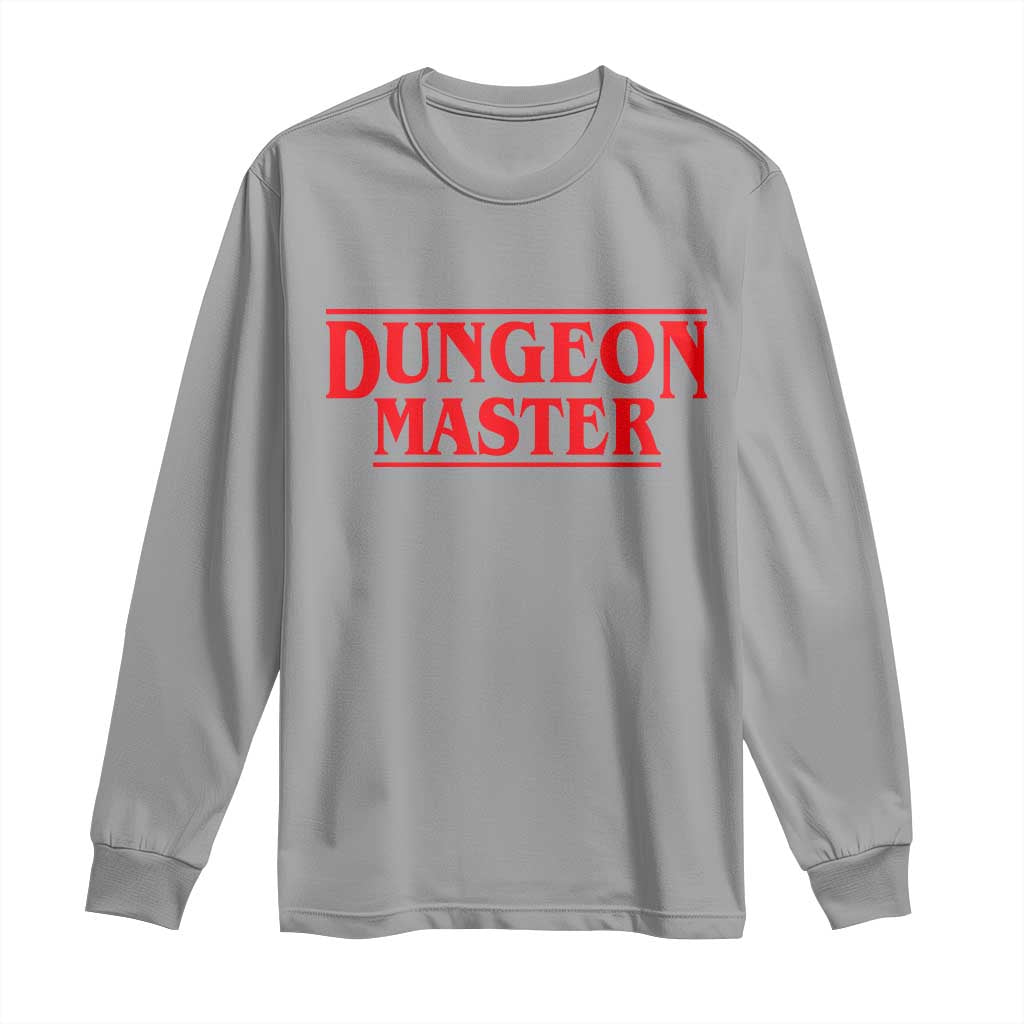 Funny Dungeon Master Long Sleeve Shirt RPG Gamer D20 Tabletop Gaming TS11 Sport Gray Print Your Wear