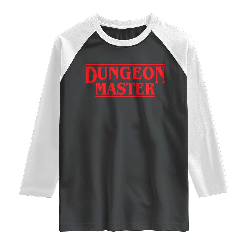 Funny Dungeon Master Raglan Shirt RPG Gamer D20 Tabletop Gaming TS11 Black White Print Your Wear