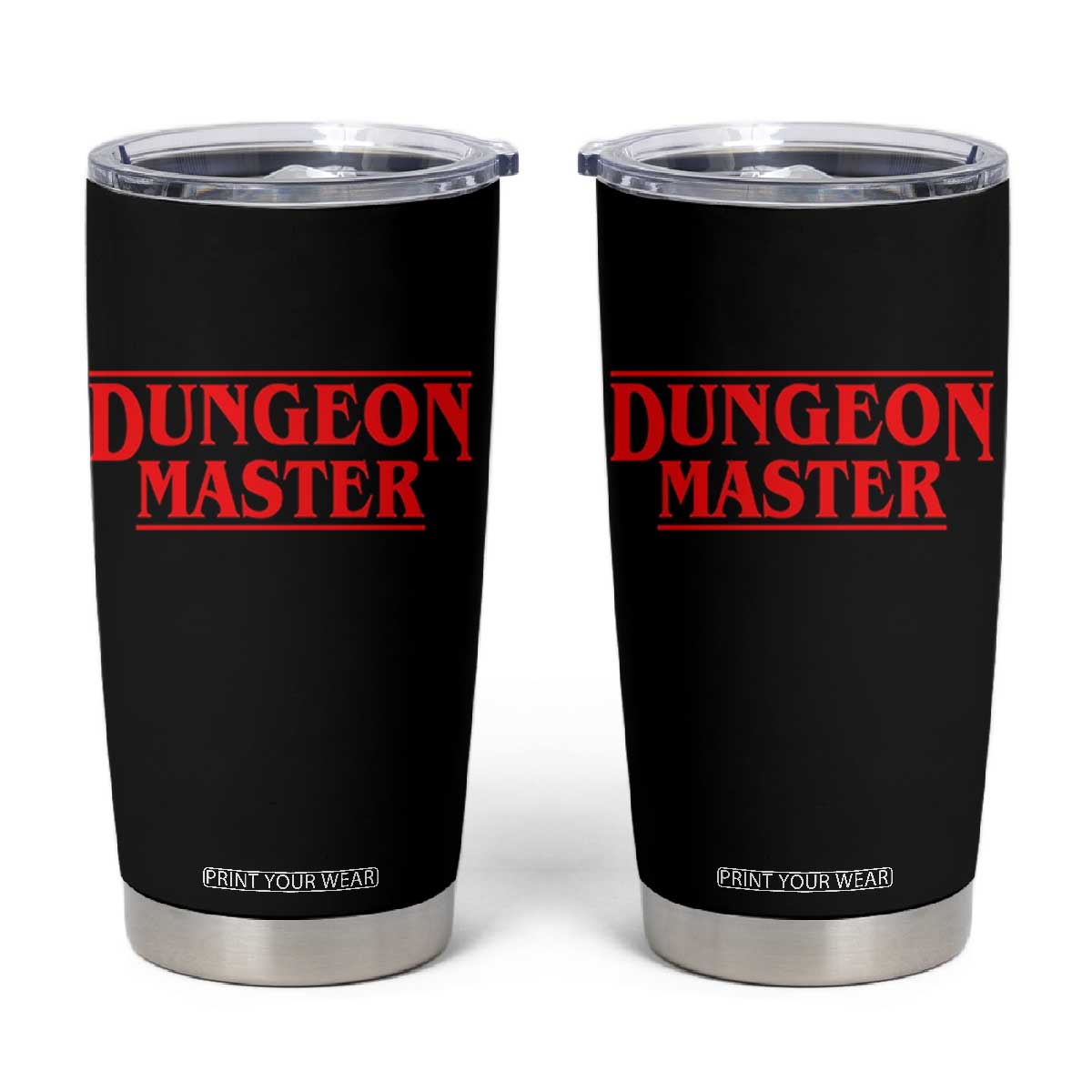 Funny Dungeon Master Tumbler Cup RPG Gamer D20 Tabletop Gaming TS11 Black Print Your Wear