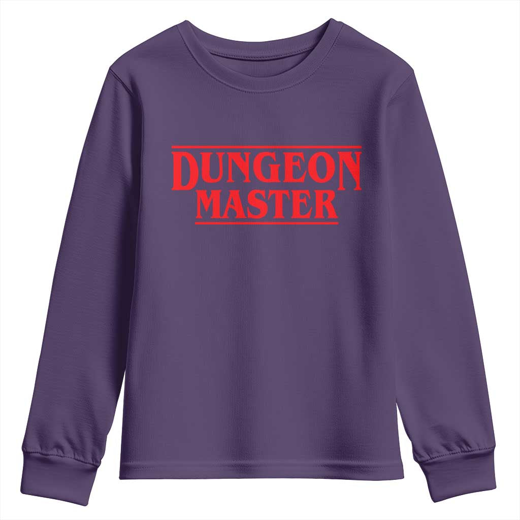 Funny Dungeon Master Youth Sweatshirt RPG Gamer D20 Tabletop Gaming TS11 Purple Print Your Wear