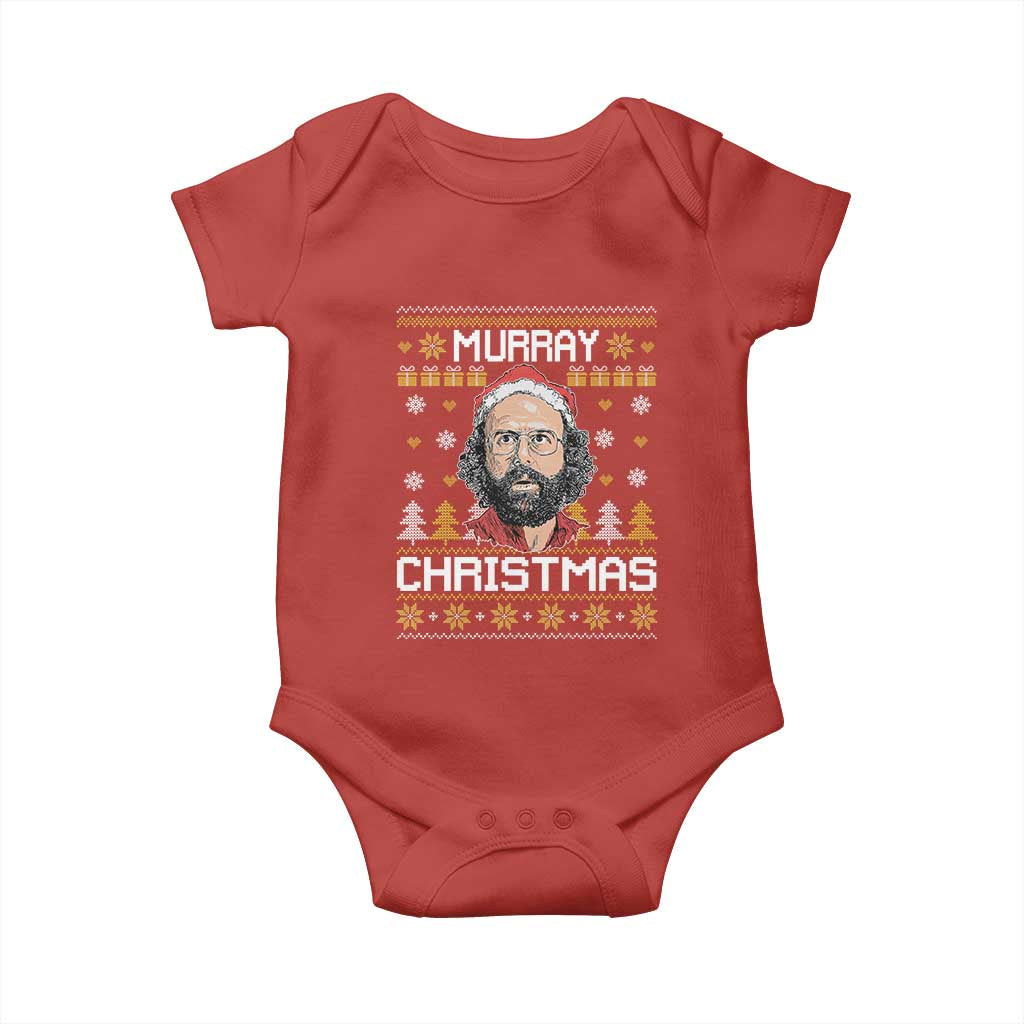 Funny Murray Christmas Baby Onesie Stranger Xmas Things Holiday Movie TS11 Red Print Your Wear