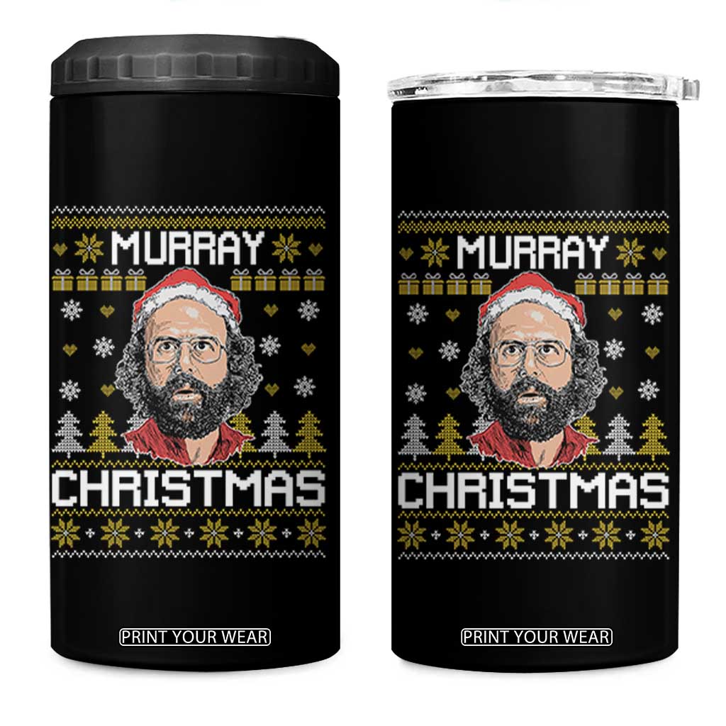 Funny Murray Christmas 4 in 1 Can Cooler Tumbler Stranger Xmas Things Holiday Movie TS11 One Size: 16 oz Black Print Your Wear