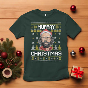 Funny Murray Christmas T Shirt Stranger Xmas Things Holiday Movie TS11 Dark Forest Green Print Your Wear