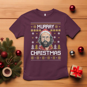 Funny Murray Christmas T Shirt Stranger Xmas Things Holiday Movie TS11 Maroon Print Your Wear