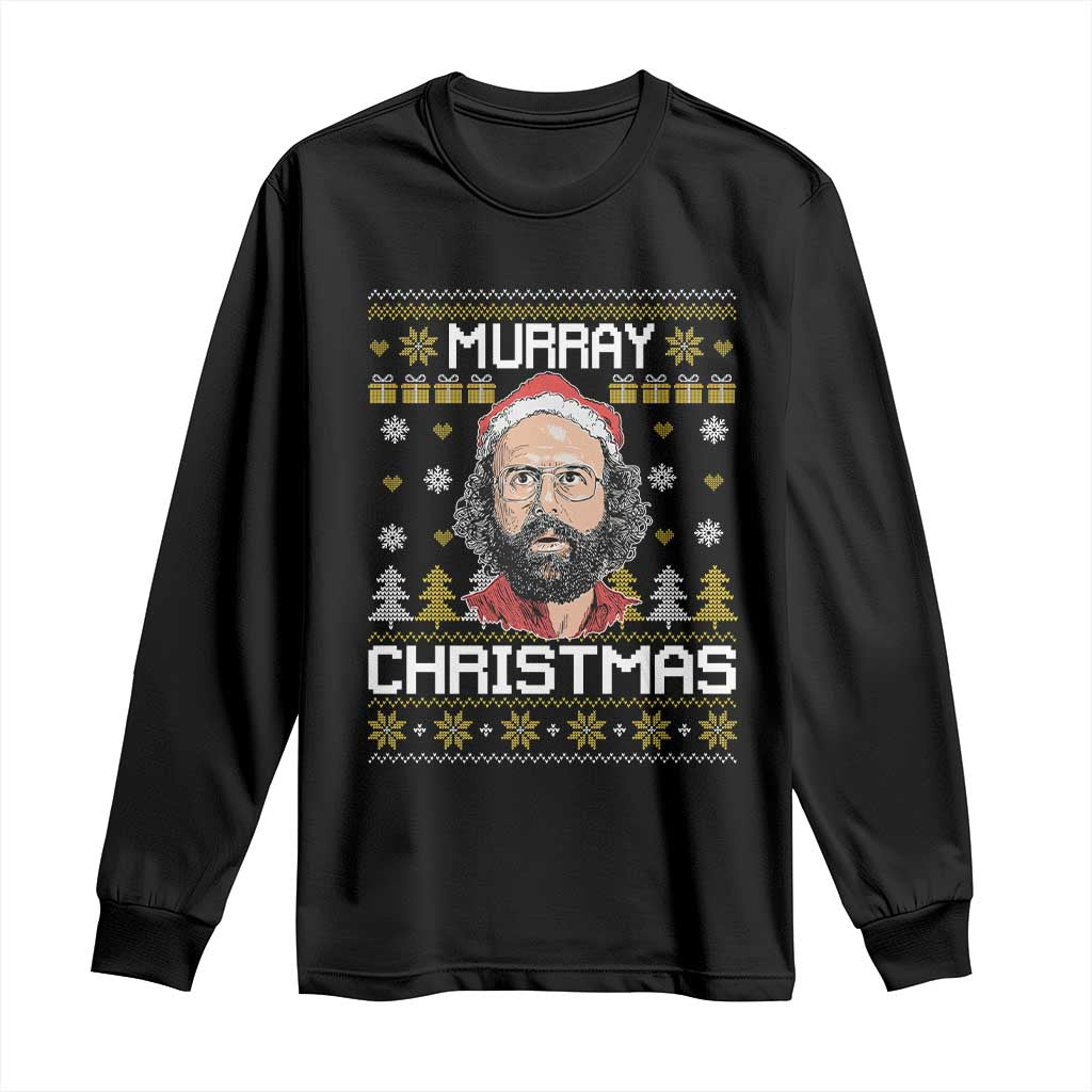 Funny Murray Christmas Long Sleeve Shirt Stranger Xmas Things Holiday Movie TS11 Black Print Your Wear