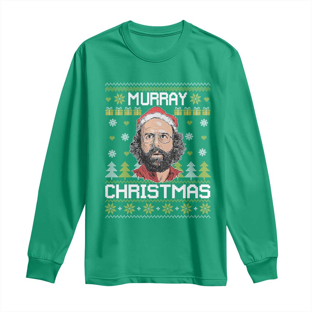 Funny Murray Christmas Long Sleeve Shirt Stranger Xmas Things Holiday Movie TS11 Irish Green Print Your Wear