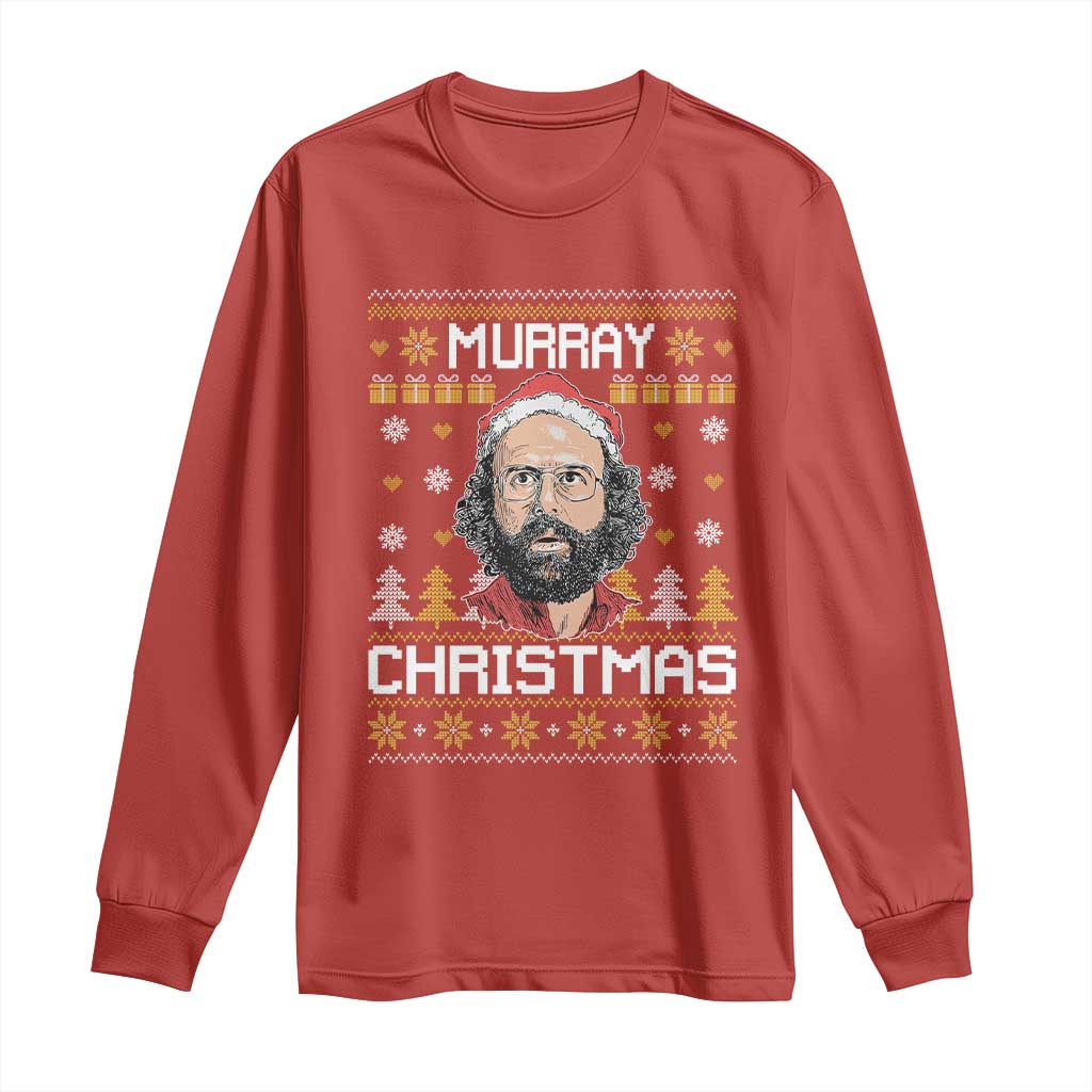 Funny Murray Christmas Long Sleeve Shirt Stranger Xmas Things Holiday Movie TS11 Red Print Your Wear